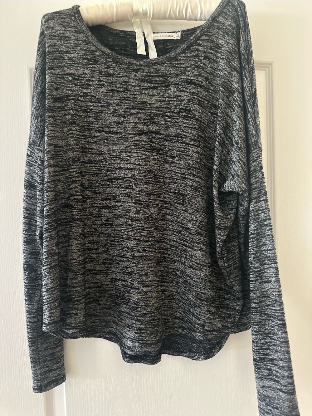 Everyday Marled Black & White Long-Sleeve Women's Sweater